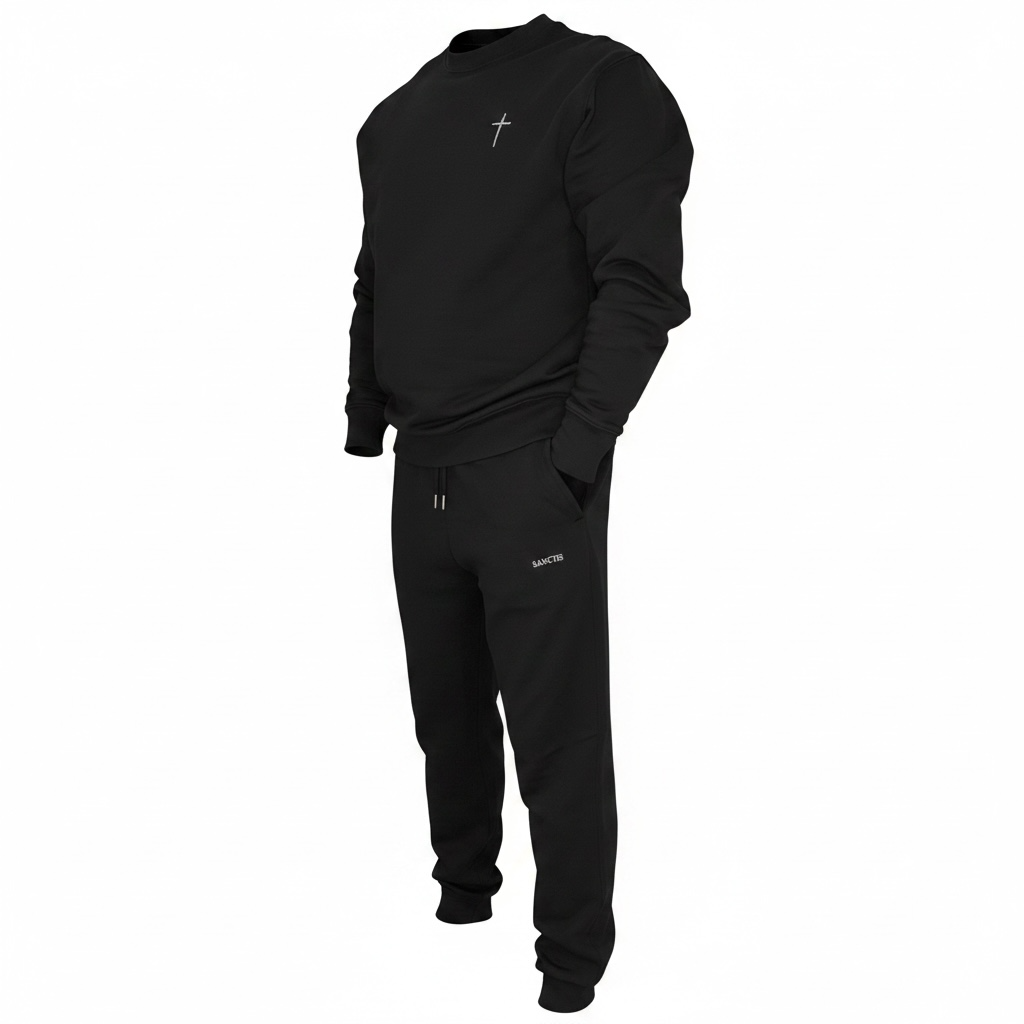 Trening cu bluza si broderie Sanctis
