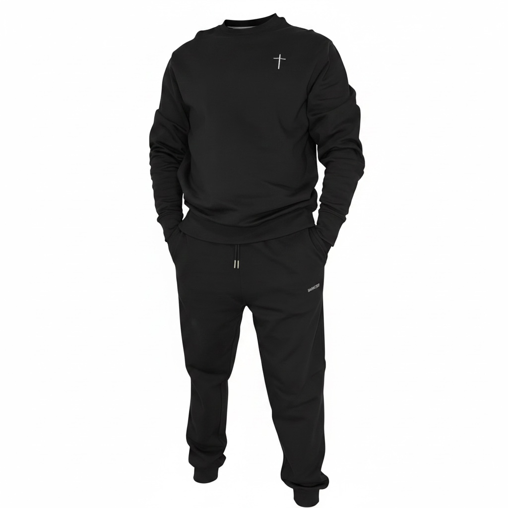 Trening cu bluza si broderie Sanctis