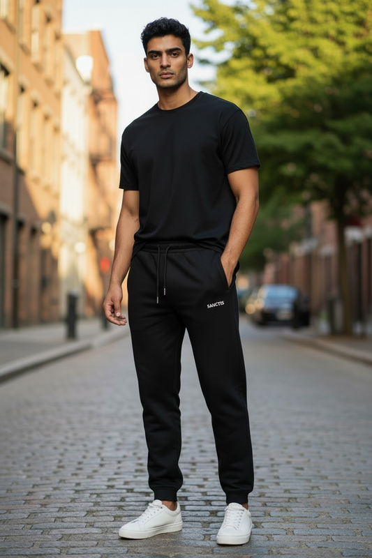Pantaloni cu broderie Sanctis