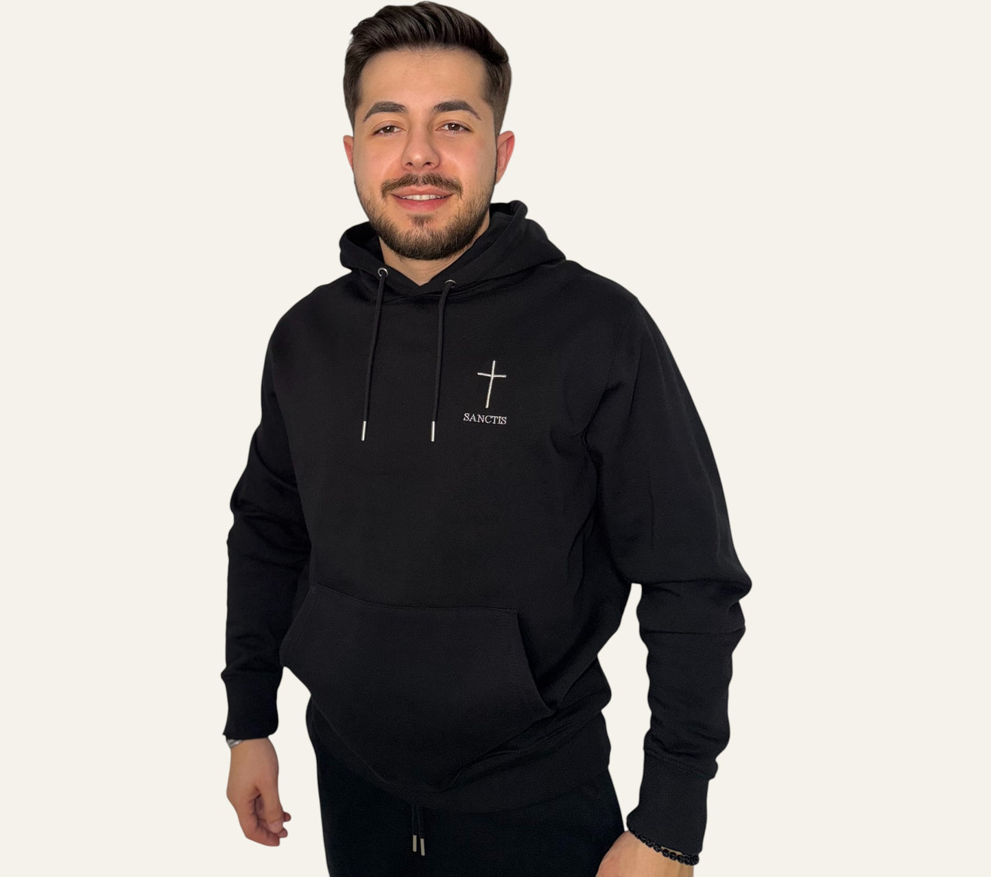 Hanorac maneca lunga si broderie Sanctis