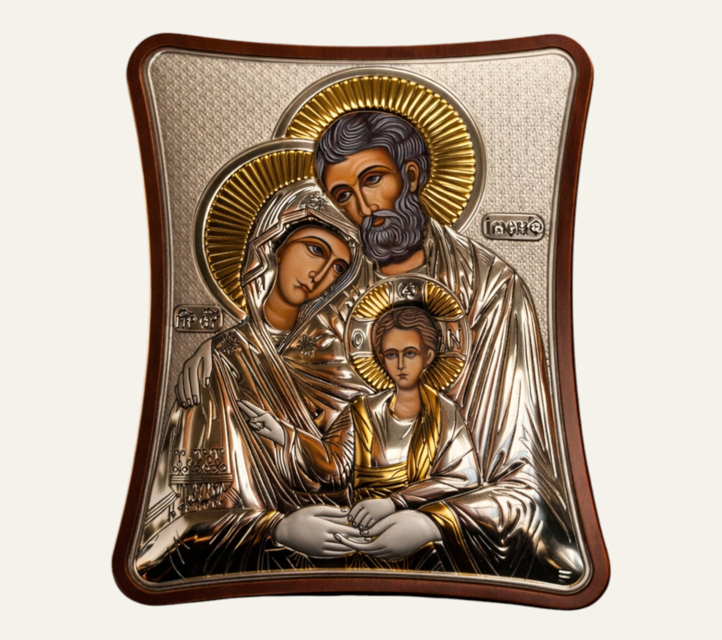 Icoana argintata  Sfanta Familie - Manastirea Vatopedi,Muntele Athos